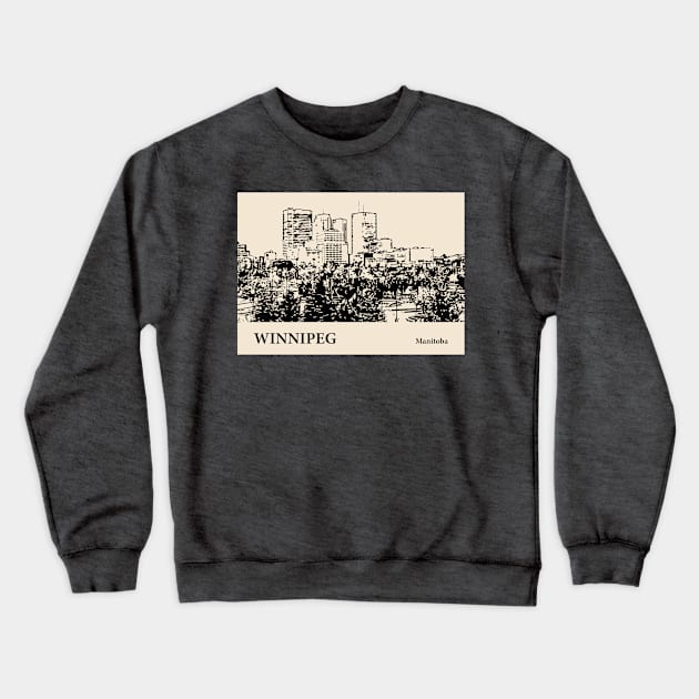 Winnipeg - Manitoba Crewneck Sweatshirt by Lakeric